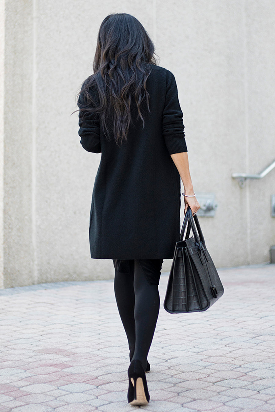 Morgan Cashmere Cardigan - Black