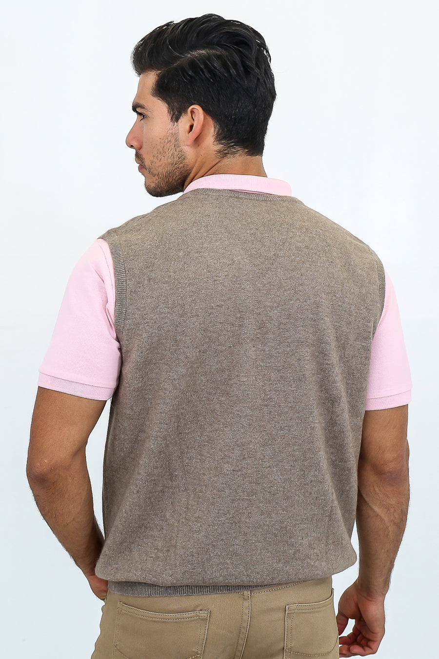 pine cashmere mens 100% pure organic cashmere v neck vest