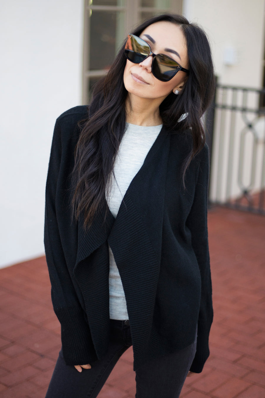 Cashmere on sale drape cardigan